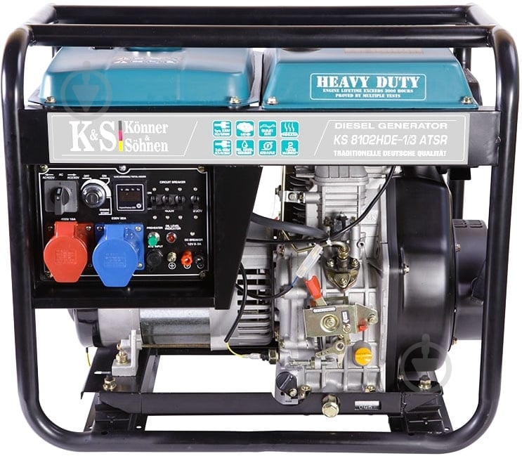 Генератор дизельний Konner&Sohnen 5 кВт / 5,5 кВт 380 В KS 8102HDE-1/3 ATSR - фото 1