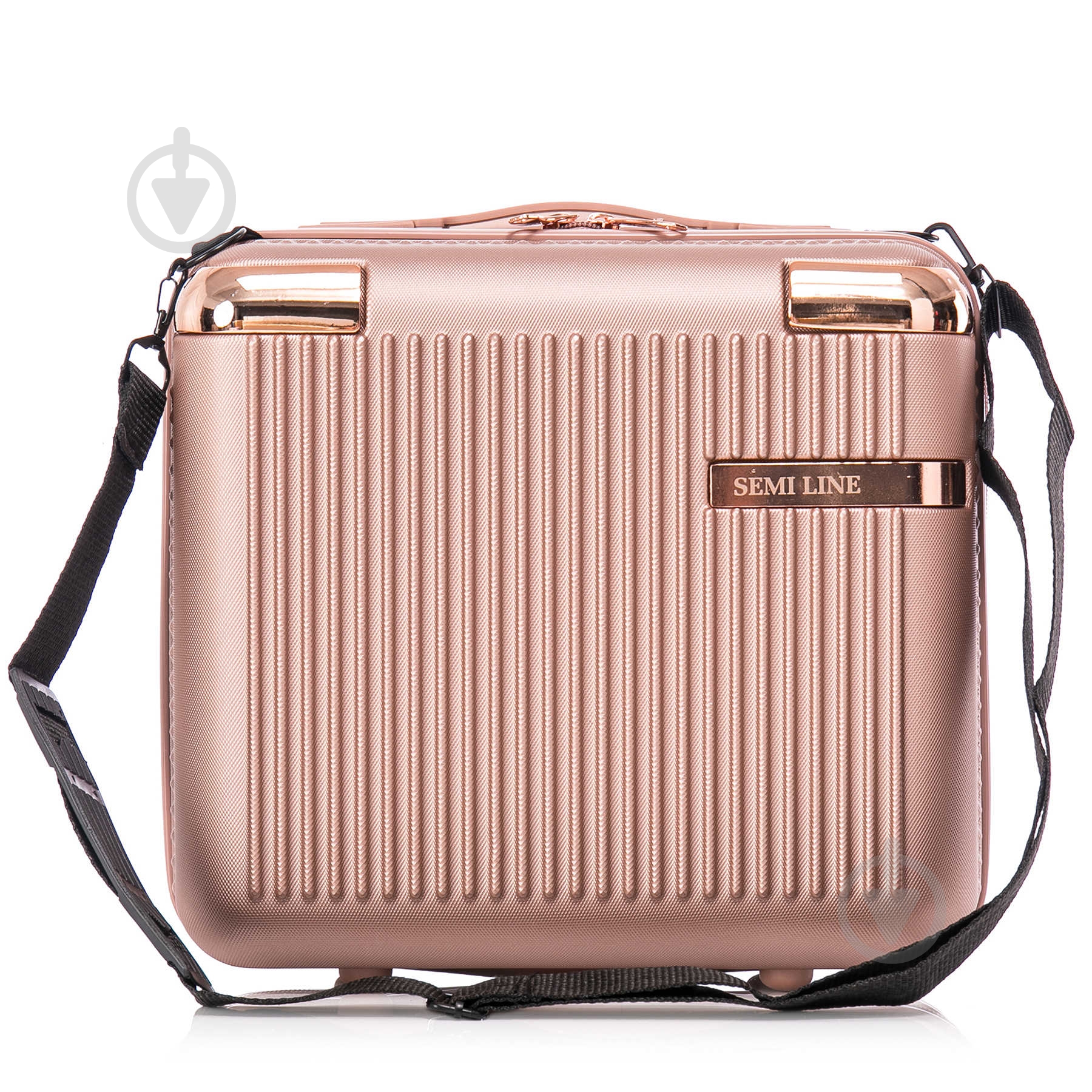 Б'юті-кейс SEMI LINE T5664-2 16 л золотисто-рожевий 16 л Rose (T5664-2) - фото 1 Б'юті-кейс SEMI LINE T5664-2 16 л золотисто-рожевий 16 л Rose (T5664-2) - фото 1