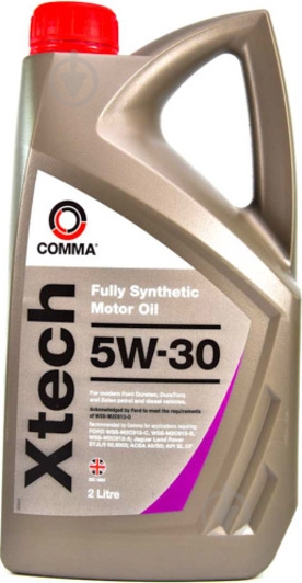 Моторное масло синтетическое COMMA Xtech 5W-30 2 л (X-TECH 5W30 2L) - фото 1