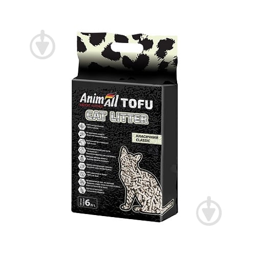 Наполнитель для кошачьего туалета AnimAll Tofu без аромата 2,6 кг (6 л) - фото 1