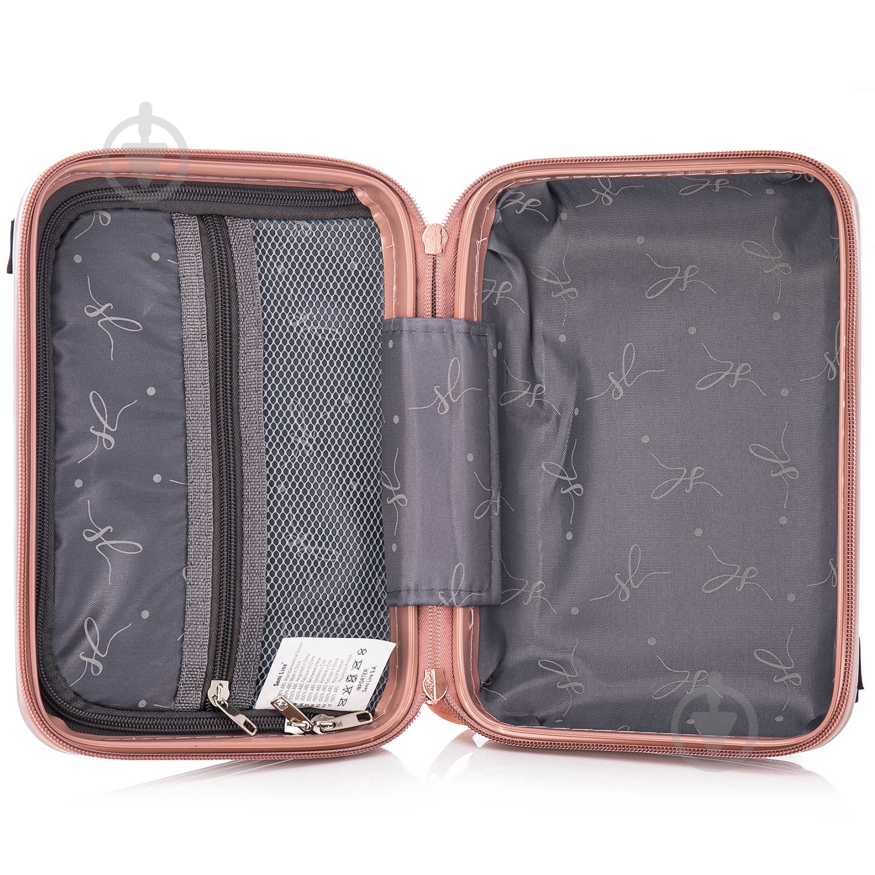 Б'юті-кейс SEMI LINE T5664-1 4,5 л золотисто-рожевий 4.5 л Rose (T5664-1) - фото 3 Б'юті-кейс SEMI LINE T5664-1 4,5 л золотисто-рожевий 4.5 л Rose (T5664-1) - фото 3