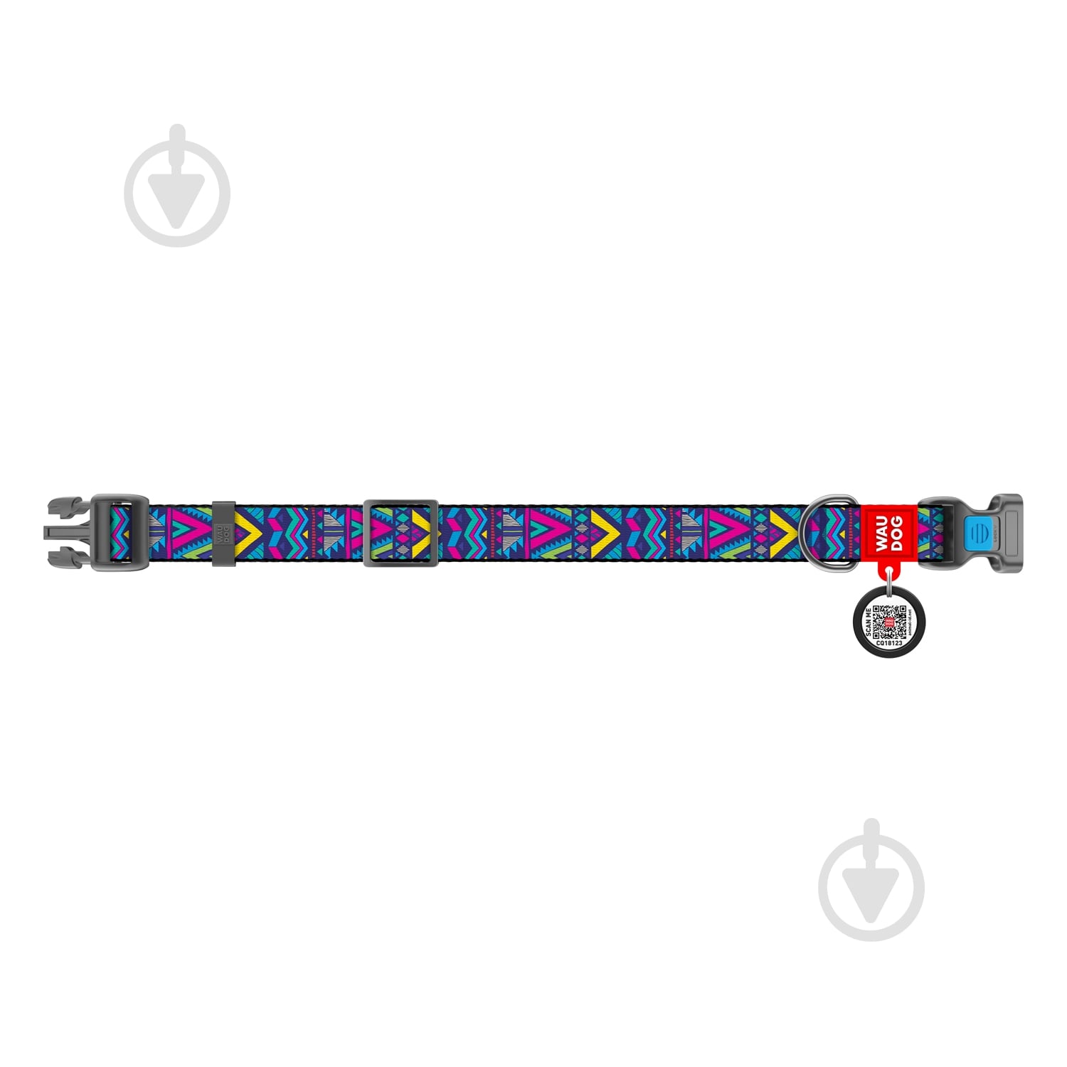 Ошейник Waudog Nylon Инди 25 мм Д 31-49 см - фото 2