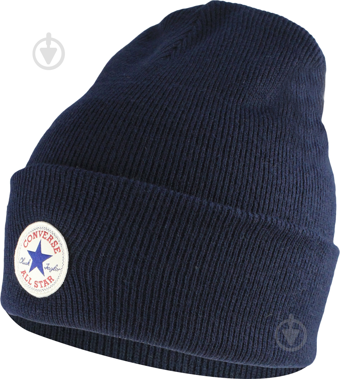 Шапка Converse Tall Cuff Watchcap Knit CON588-HAT р.one size синий - фото 1