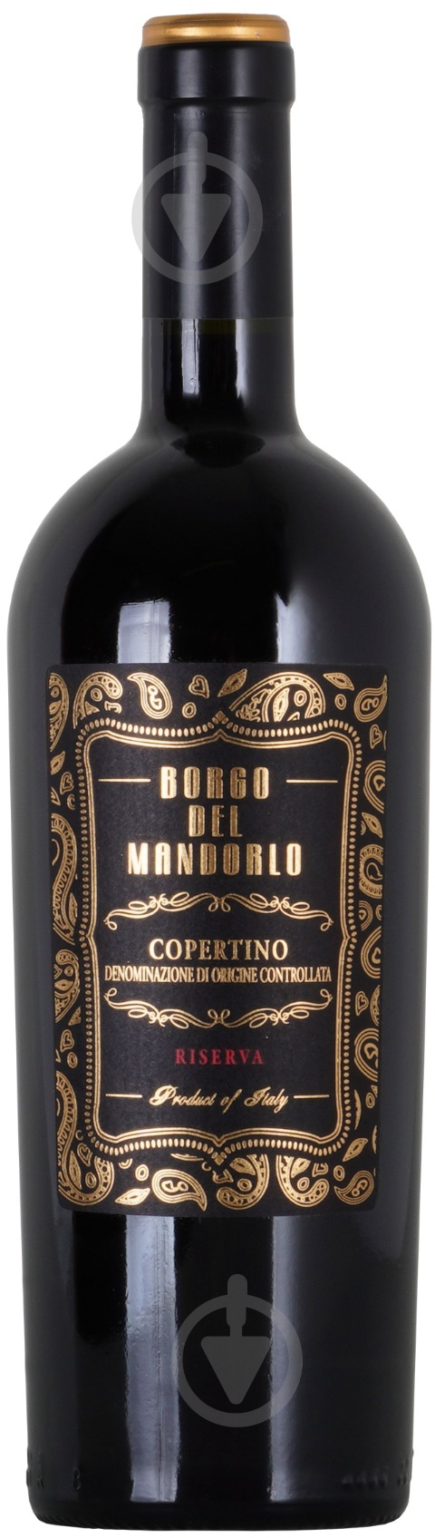 Вино Borgo del Mandorlo красное сухое Copertino Riserva DOC 0,75 л - фото 1 Вино Borgo del Mandorlo красное сухое Copertino Riserva DOC 0,75 л - фото 1