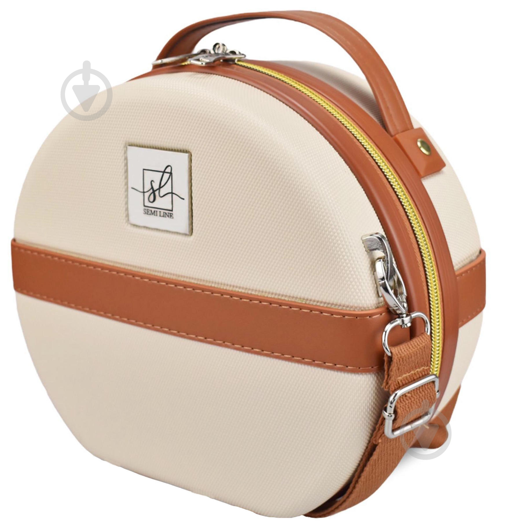 Б'юті-кейс SEMI LINE T5670-1 5 л бежево-коричневий 5 л Ecru/Brown (T5670-1) - фото 1 Б'юті-кейс SEMI LINE T5670-1 5 л бежево-коричневий 5 л Ecru/Brown (T5670-1) - фото 1
