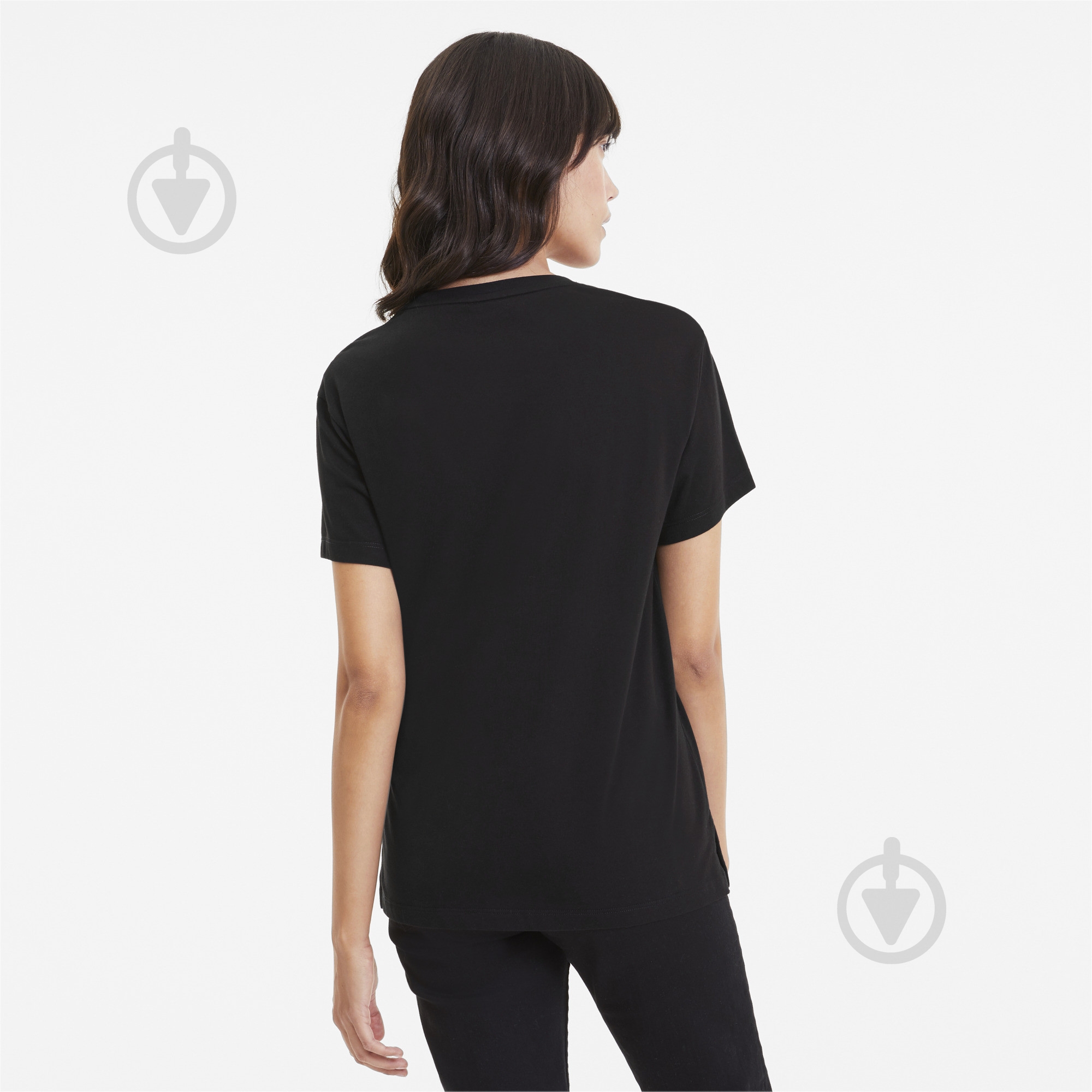 Футболка Puma Classics Logo Tee 59551491 р.S черный - фото 4