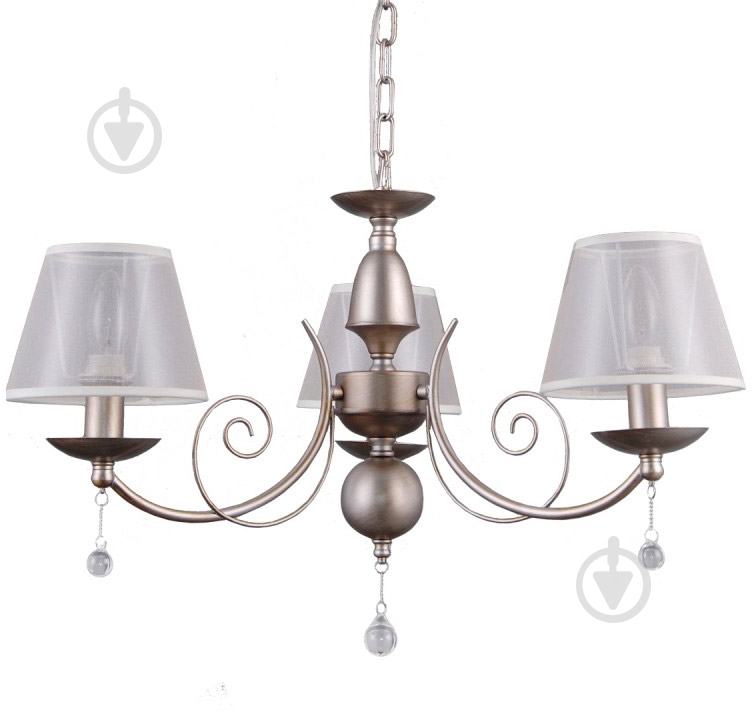 Люстра Victoria Lighting CARLA SP3 3x40 Вт E14 серый - фото 1