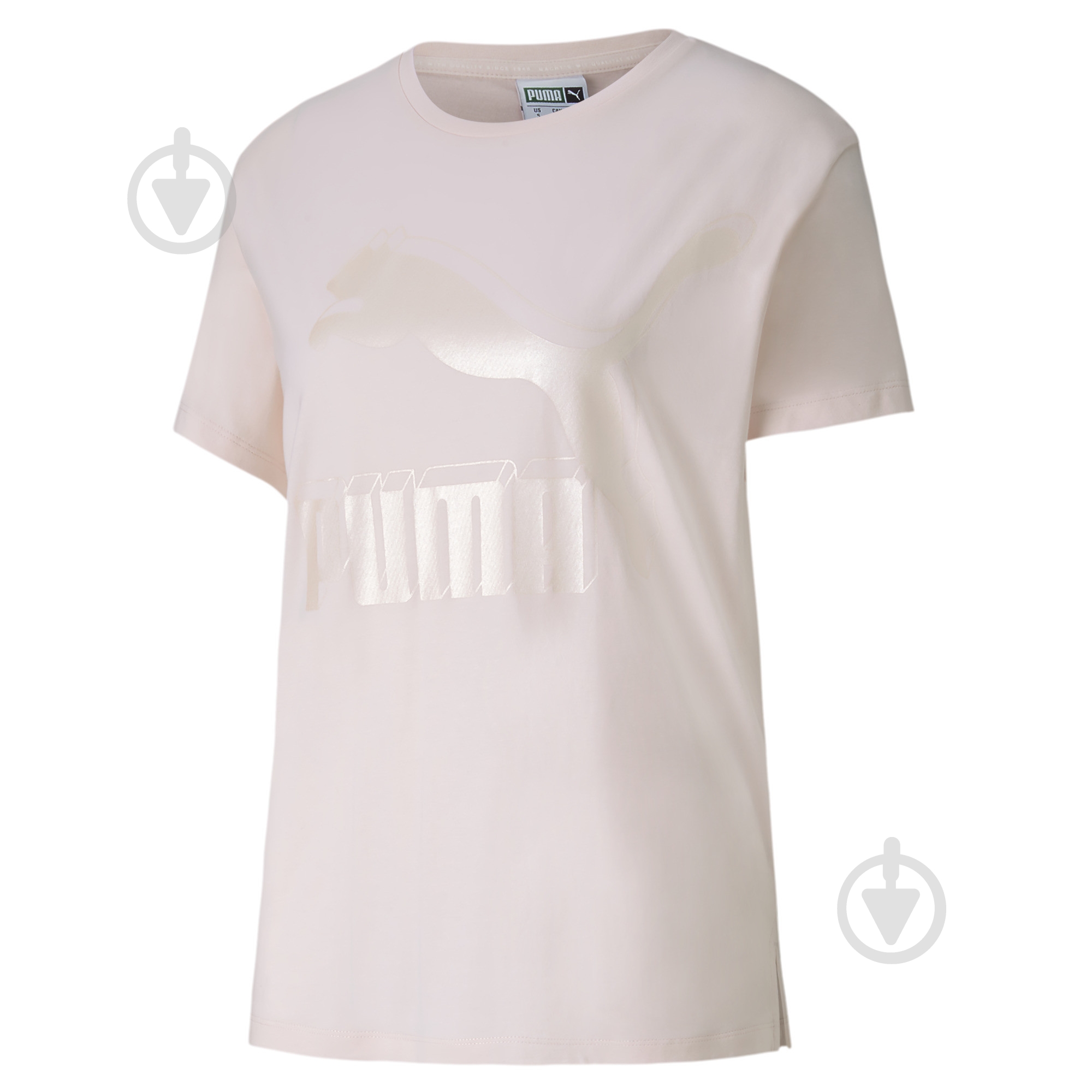 Футболка Puma Classics Logo Tee 59551487 р.S бежевый - фото 2