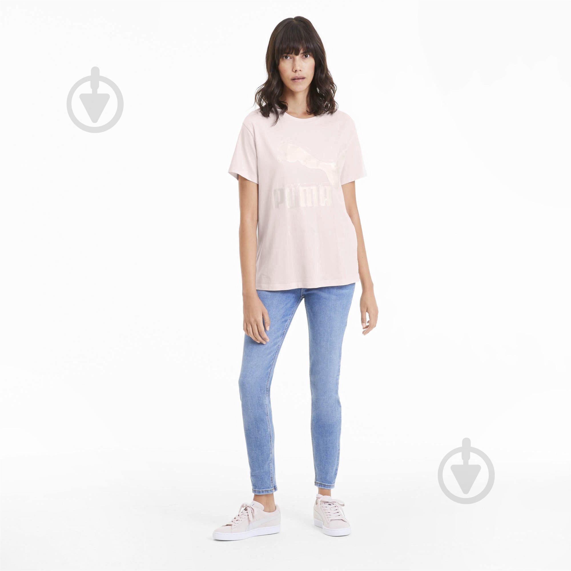Футболка Puma Classics Logo Tee 59551487 р.S бежевый - фото 5