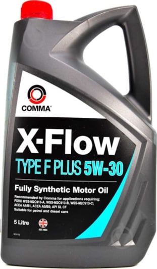 Моторна олива синтетична COMMA X-Flow Type F PLUS 5W-30 5 л (XFFP5L) - фото 1 Моторна олива синтетична COMMA X-Flow Type F PLUS 5W-30 5 л (XFFP5L) - фото 1
