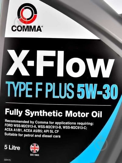 Моторна олива синтетична COMMA X-Flow Type F PLUS 5W-30 5 л (XFFP5L) - фото 2 Моторна олива синтетична COMMA X-Flow Type F PLUS 5W-30 5 л (XFFP5L) - фото 2