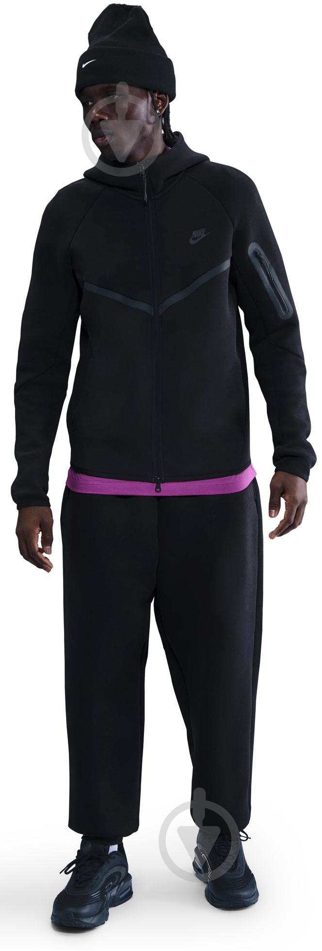ᐉ Джемпер Nike M NK TCH FLC FZ WR Hoodie HV0949-010 р.2XL черный