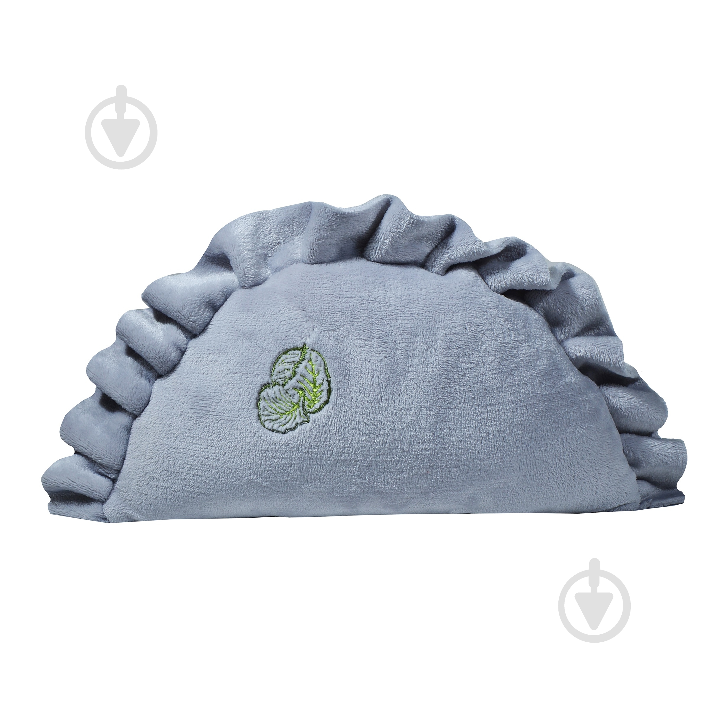 Подушка декоративная Вареник с вышивкой «Капуста» 25x40 см серый Ярослав - фото 1