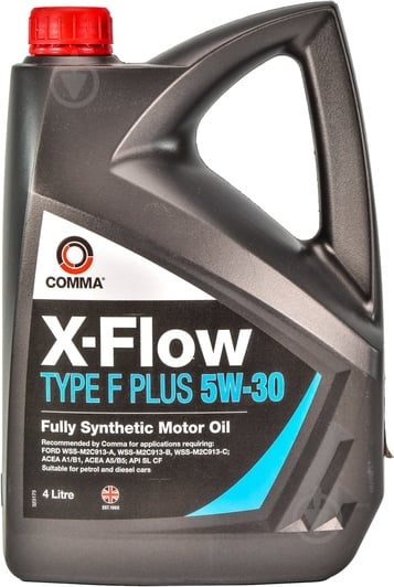 Моторное масло синтетическое COMMA X-Flow Type F PLUS 5W-30 4 л (XFFP4L) - фото 1 Моторное масло синтетическое COMMA X-Flow Type F PLUS 5W-30 4 л (XFFP4L) - фото 1
