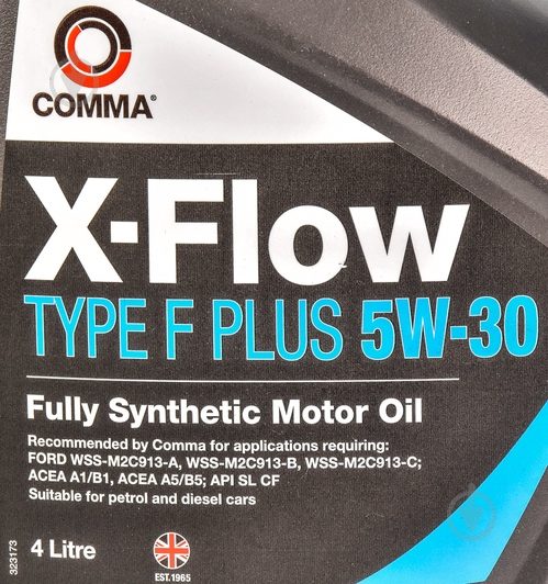 Моторное масло синтетическое COMMA X-Flow Type F PLUS 5W-30 4 л (XFFP4L) - фото 2 Моторное масло синтетическое COMMA X-Flow Type F PLUS 5W-30 4 л (XFFP4L) - фото 2