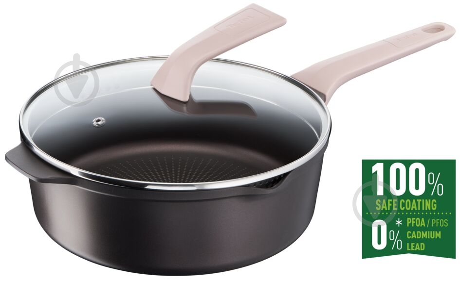 Сотейник с крышкой 26 см Flavour E2343355 Tefal - фото 2 Сотейник с крышкой 26 см Flavour E2343355 Tefal - фото 2