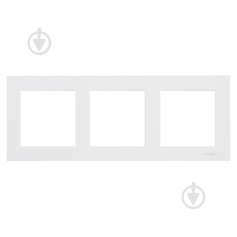 Рамка трехместная Nilson Moda горизонтальная белый 21110093 - фото 1