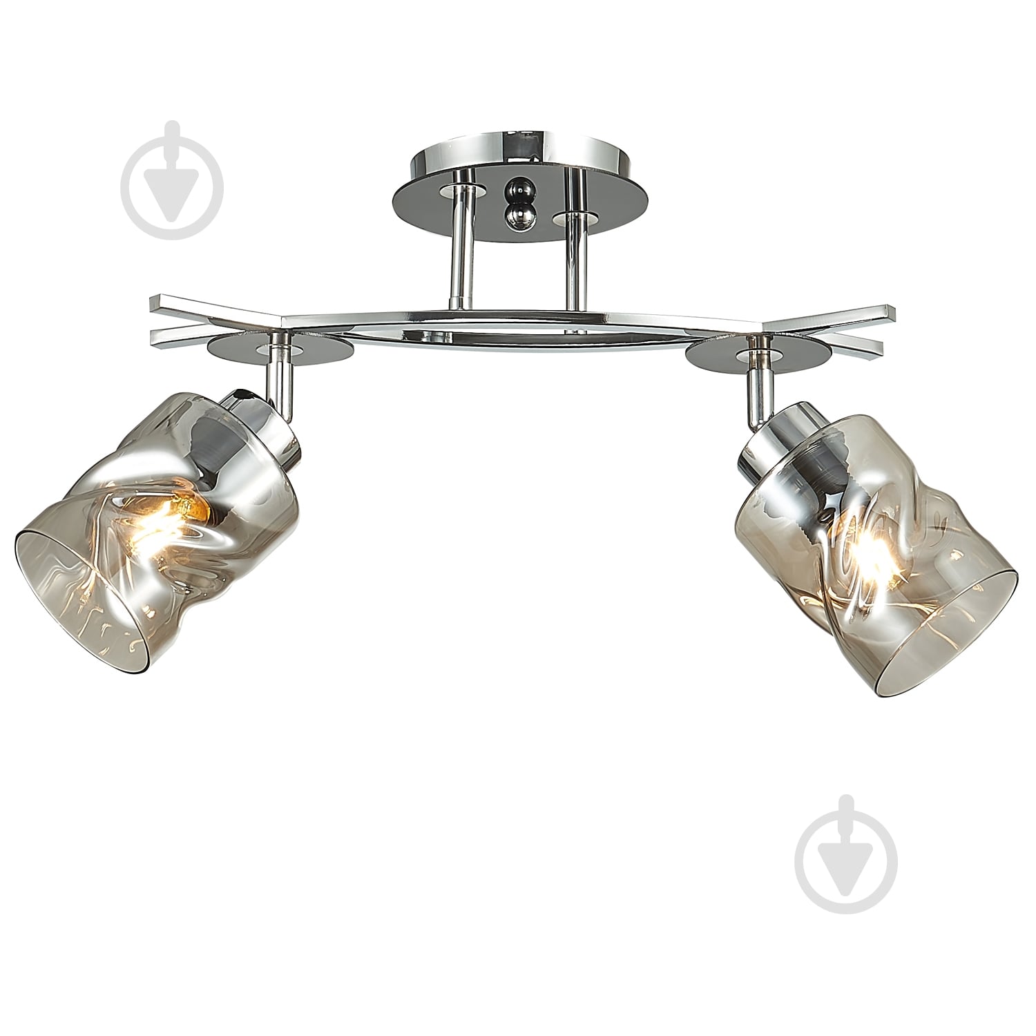 Люстра потолочная Victoria Lighting Porto/PL2 2x60 Вт E27 хром - фото 1