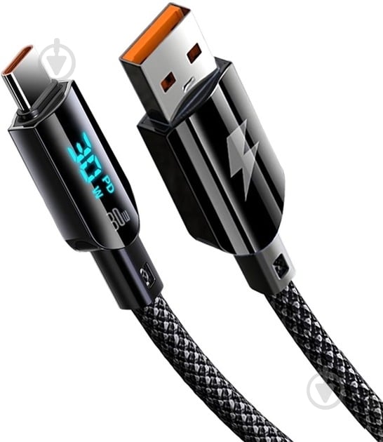 Кабель Gelius Screen GP-UCN008 USB-A to Type-C 1,2 м чорний (00000099207) - фото 1 Кабель Gelius Screen GP-UCN008 USB-A to Type-C 1,2 м чорний (00000099207) - фото 1