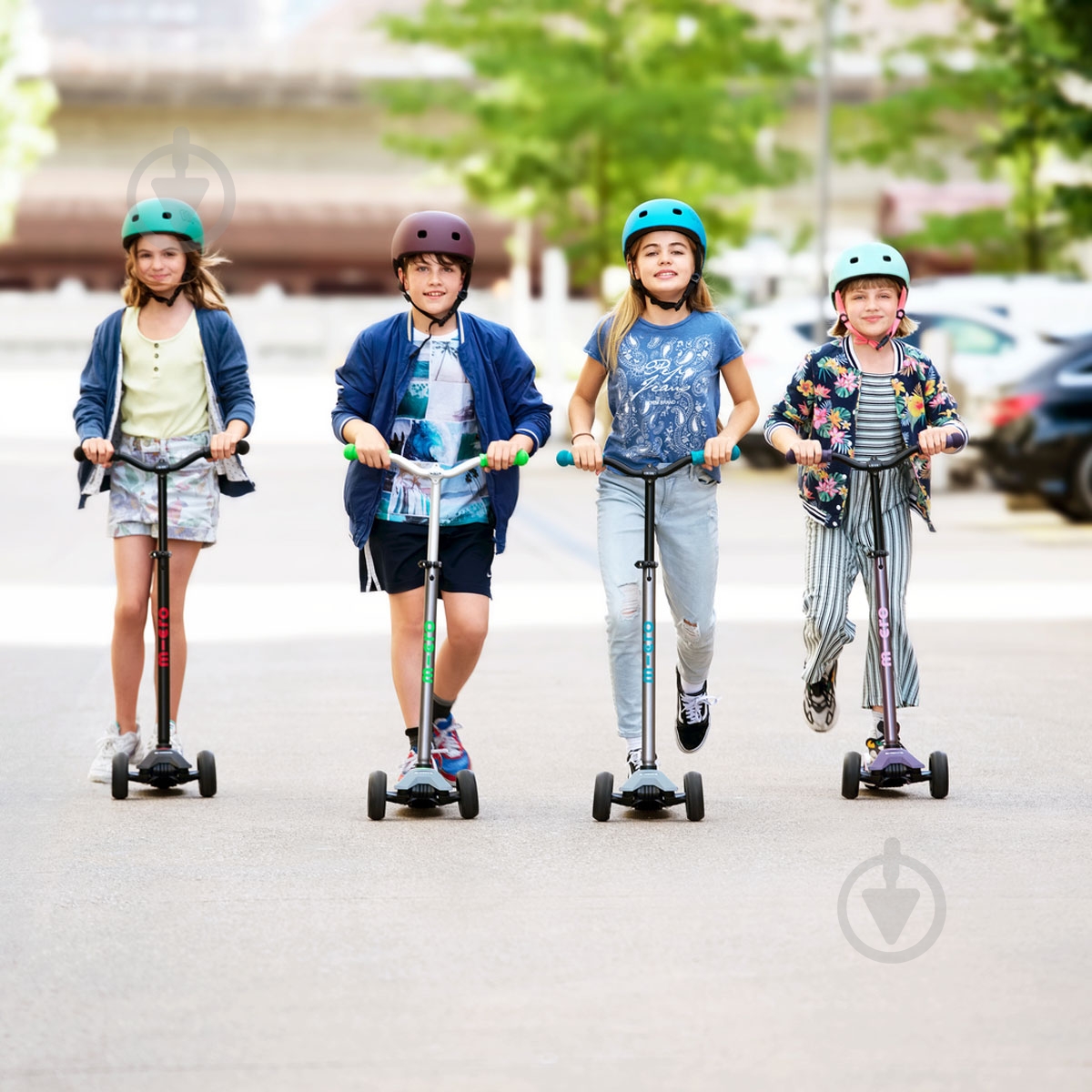 Самокат Micro Maxi PRO Deluxe аква серый MMD088 - фото 11