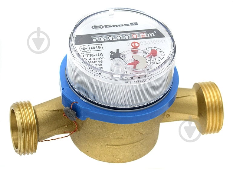 Лічильник холодної води Gross ETK(W) 20/130 80H/40V без згонів - фото 1