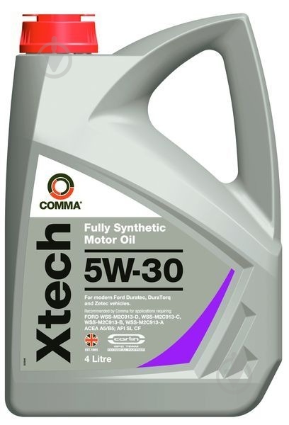 Моторное масло синтетическое COMMA Xtech 5W-30 4 л (XTECH) - фото 1 Моторное масло синтетическое COMMA Xtech 5W-30 4 л (XTECH) - фото 1