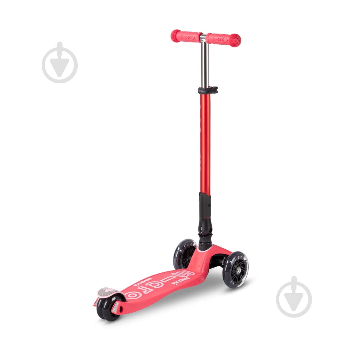 Самокат Micro Maxi Deluxe Foldable LED коралловый MMD093 - фото 4 Самокат Micro Maxi Deluxe Foldable LED коралловый MMD093 - фото 4