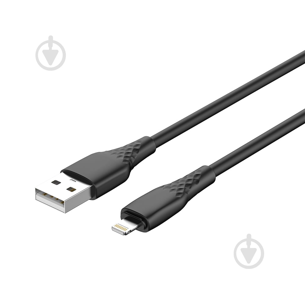 Дата-кабель ColorWay USB - Apple Lightning (textured PVC) 3А 2 м black (CW-CBUL095-BK) - фото 4 Дата-кабель ColorWay USB - Apple Lightning (textured PVC) 3А 2 м black (CW-CBUL095-BK) - фото 4