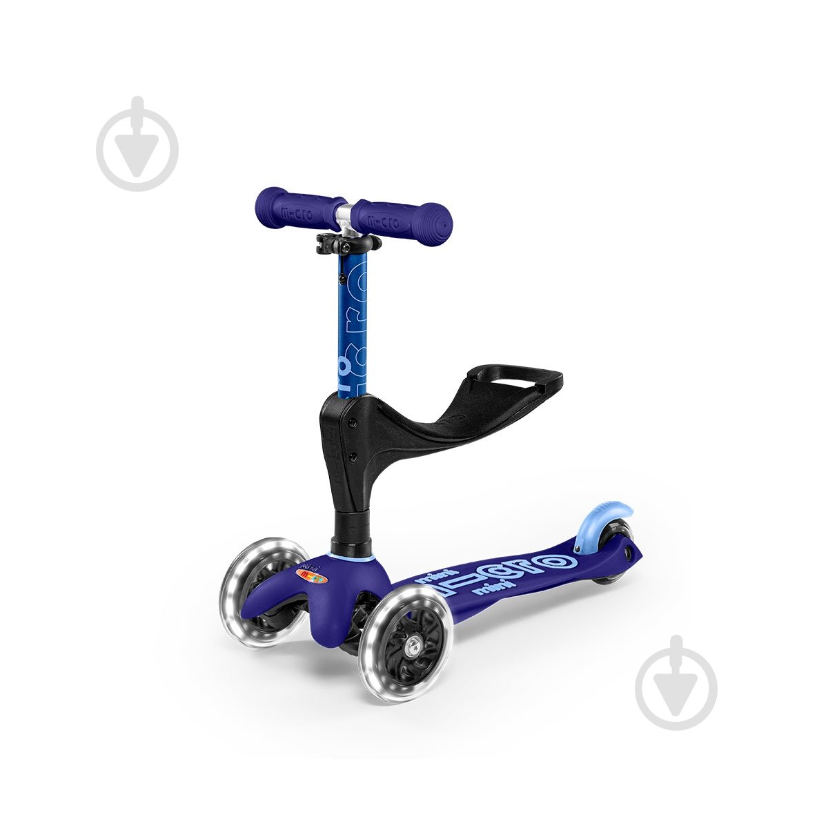 Самокат Micro Mini 3in1 Deluxe Plus LED синий MMD145 - фото 5