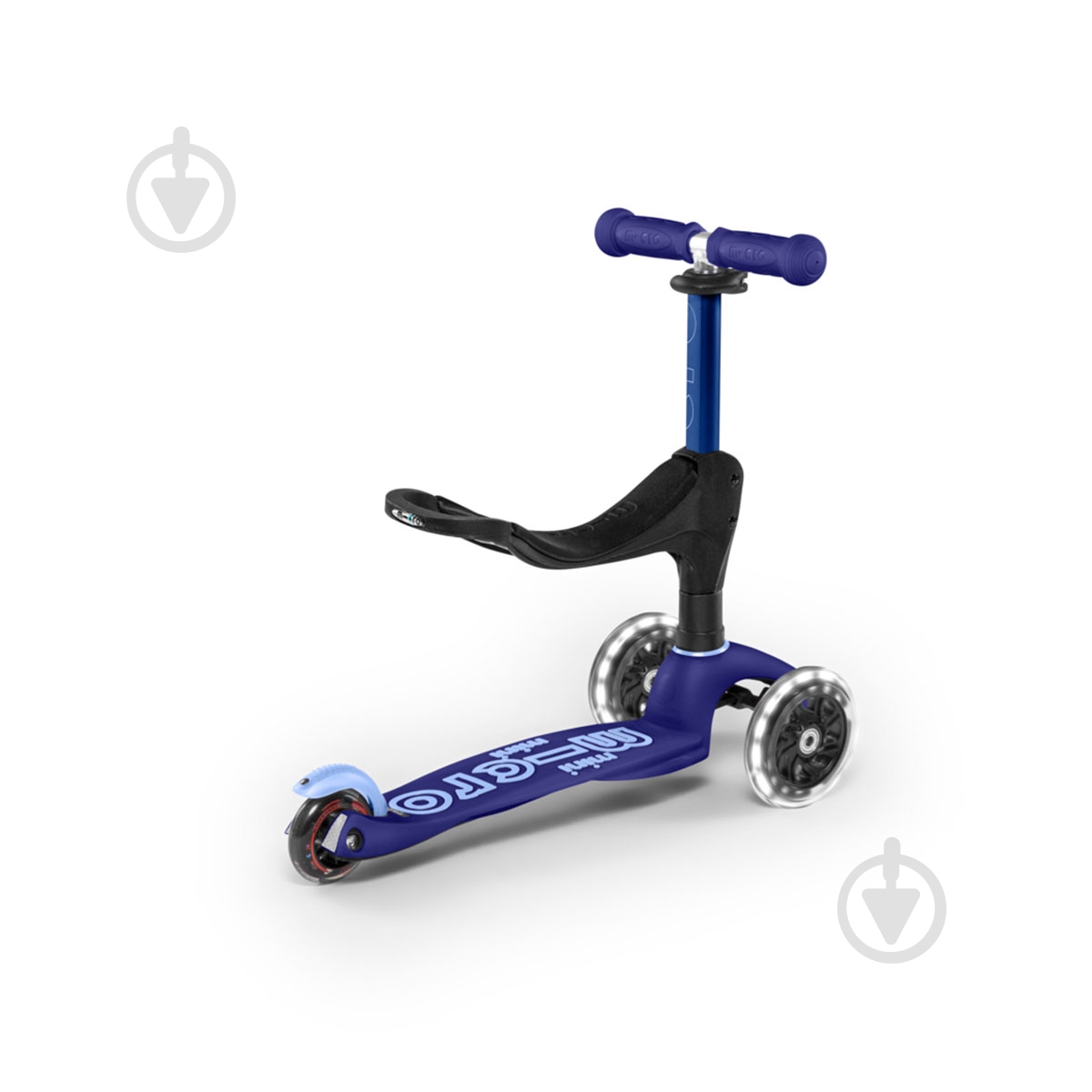 Самокат Micro Mini 3in1 Deluxe Plus LED синий MMD145 - фото 6