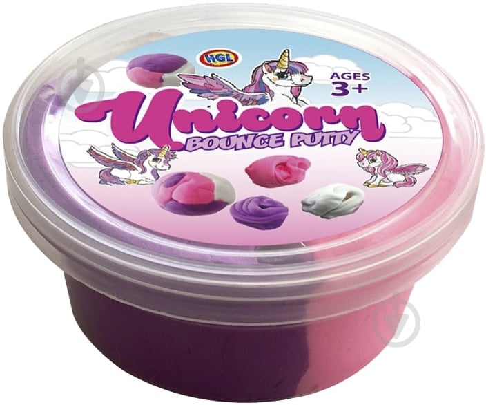 Масса для лепки HGL Прыгающая жвачка Единорог SV14693 - фото 1 Масса для лепки HGL Прыгающая жвачка Единорог SV14693 - фото 1