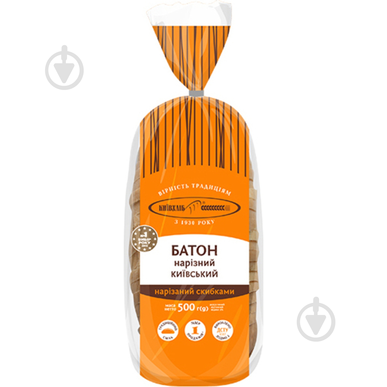 Батон Киевхлеб нарезанный кусочками - фото 1