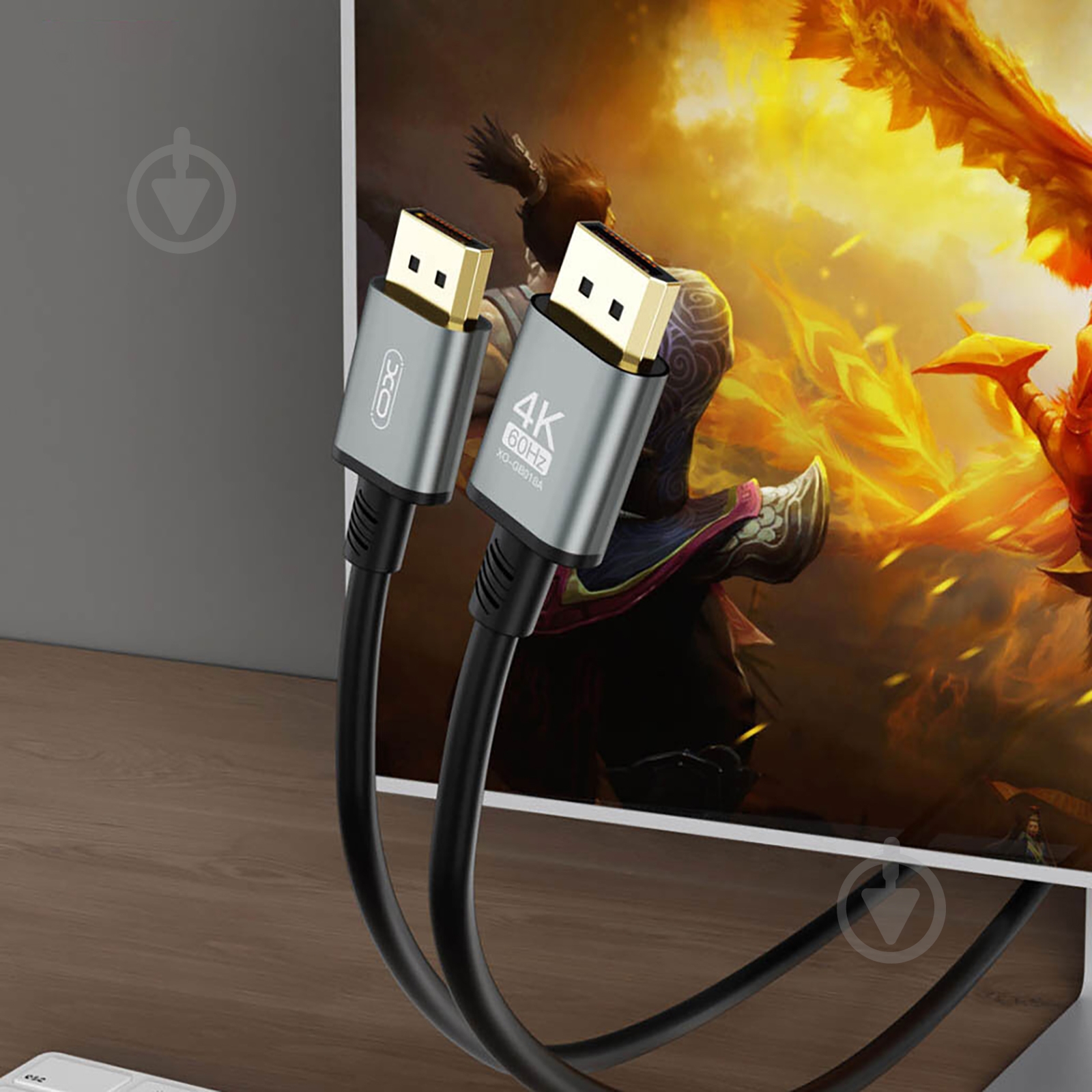 Кабель Xo GB018A-DP DisplayPort to DisplayPort v1.2 3 м сріблястий (GB018A-DP.tranish) - фото 5 Кабель Xo GB018A-DP DisplayPort to DisplayPort v1.2 3 м сріблястий (GB018A-DP.tranish) - фото 5