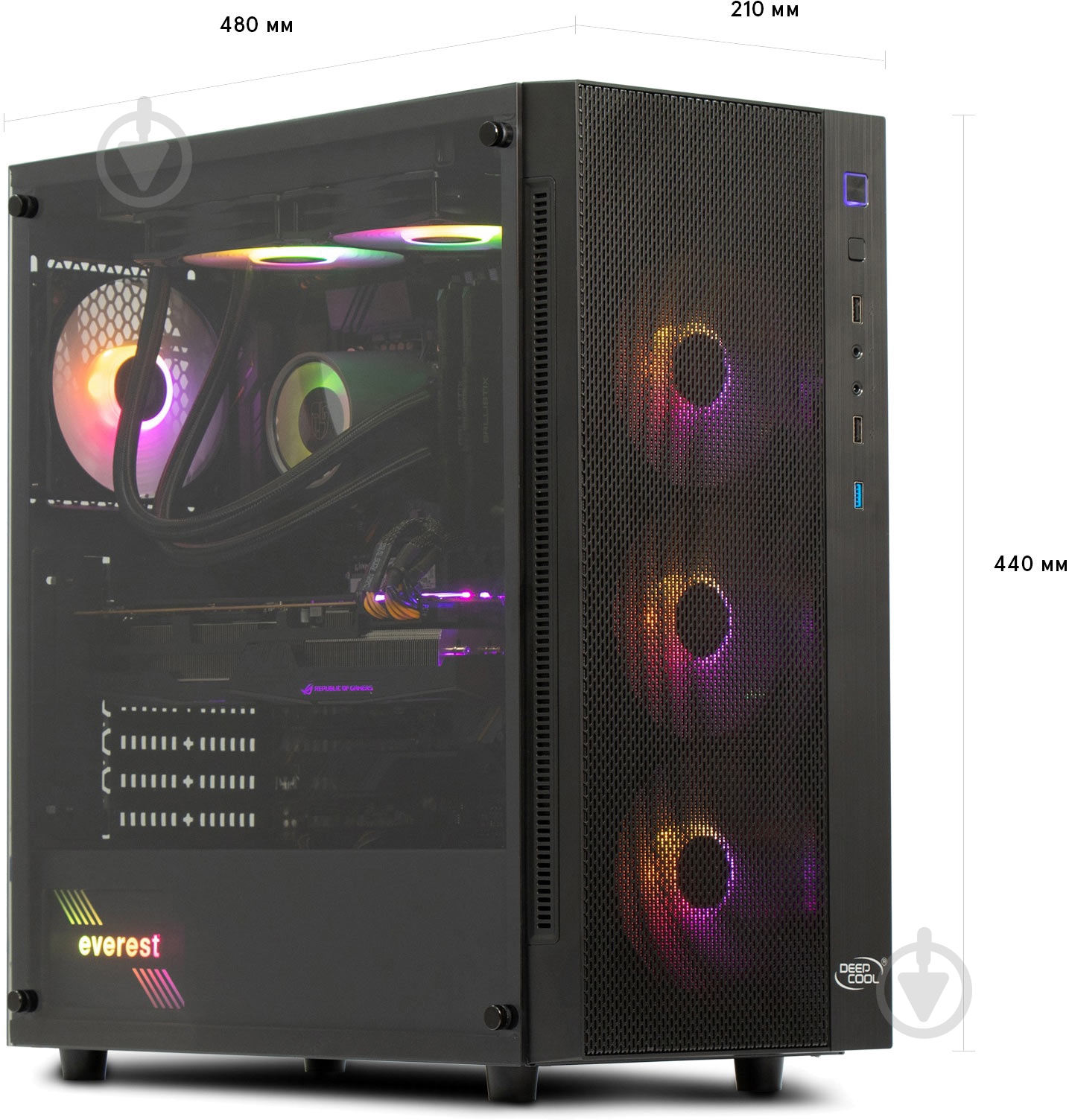 Компьютер Everest Game (9080_0232) black - фото 2 Компьютер Everest Game (9080_0232) black - фото 2