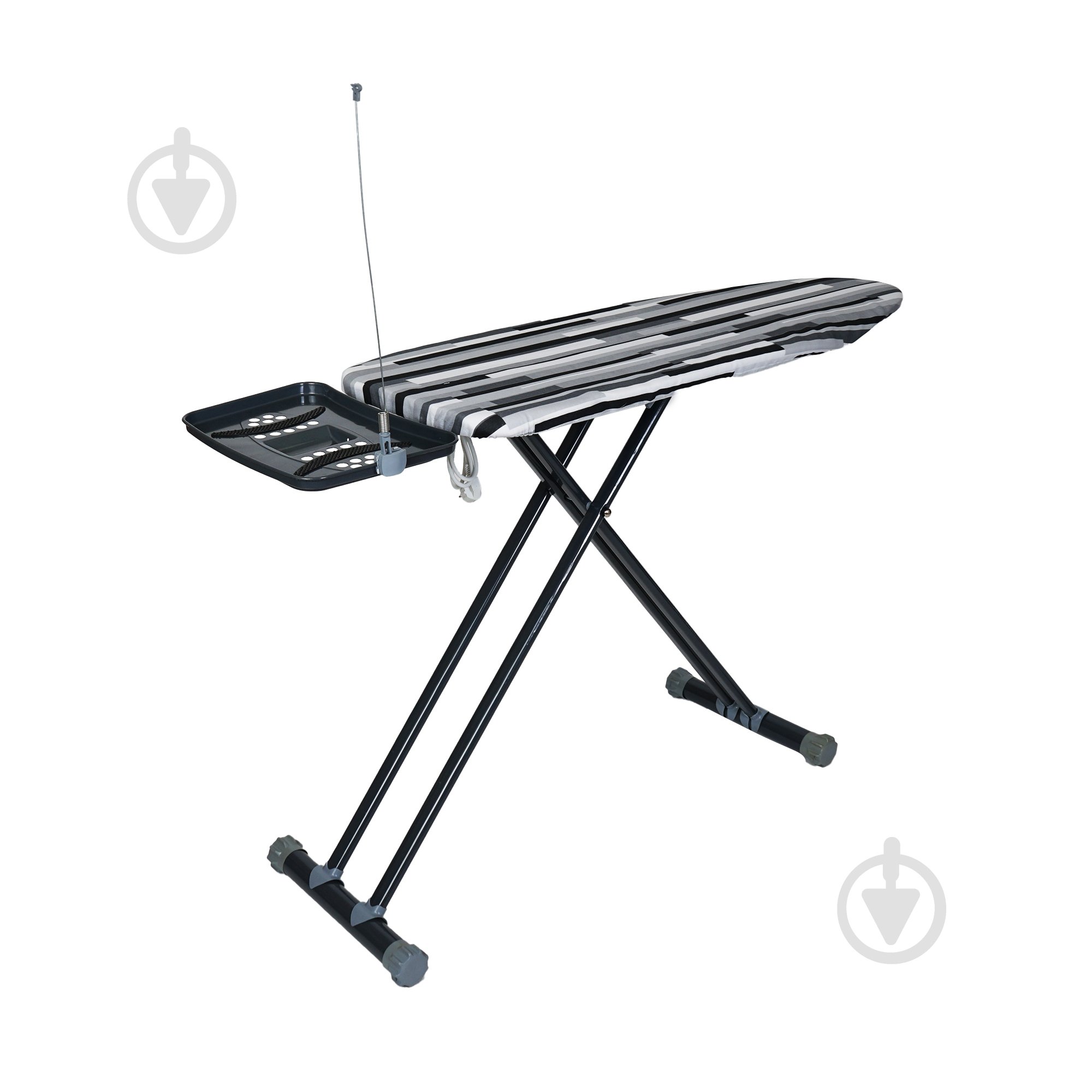 Гладильная доска Clean&Dry ALTA 43x125 см моноблок с розеткой и держателем проволоки утюга - фото 1 Гладильная доска Clean&Dry ALTA 43x125 см моноблок с розеткой и держателем проволоки утюга - фото 1