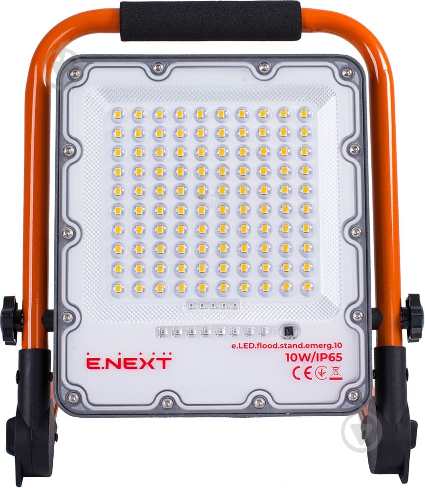 Фонарь светодиодный E.NEXT e.LED.flood.stand.emerg.10 600 Lm оранжевый l0790013 - фото 2