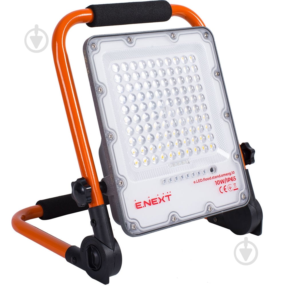 Фонарь светодиодный E.NEXT e.LED.flood.stand.emerg.10 600 Lm оранжевый l0790013 - фото 3
