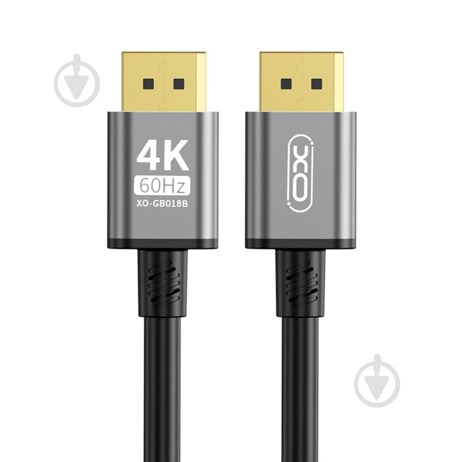 Кабель Xo GB018B-DP DisplayPort to DisplayPort v1.2 5 м сріблястий (GB018B-DP.tranish) - фото 1