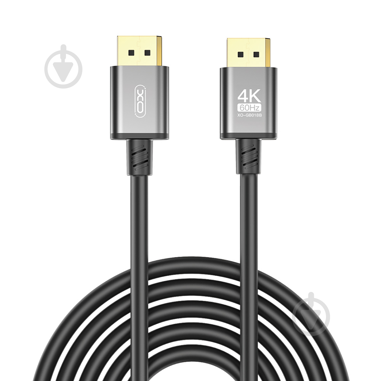 Кабель Xo GB018B-DP DisplayPort to DisplayPort v1.2 5 м сріблястий (GB018B-DP.tranish) - фото 2