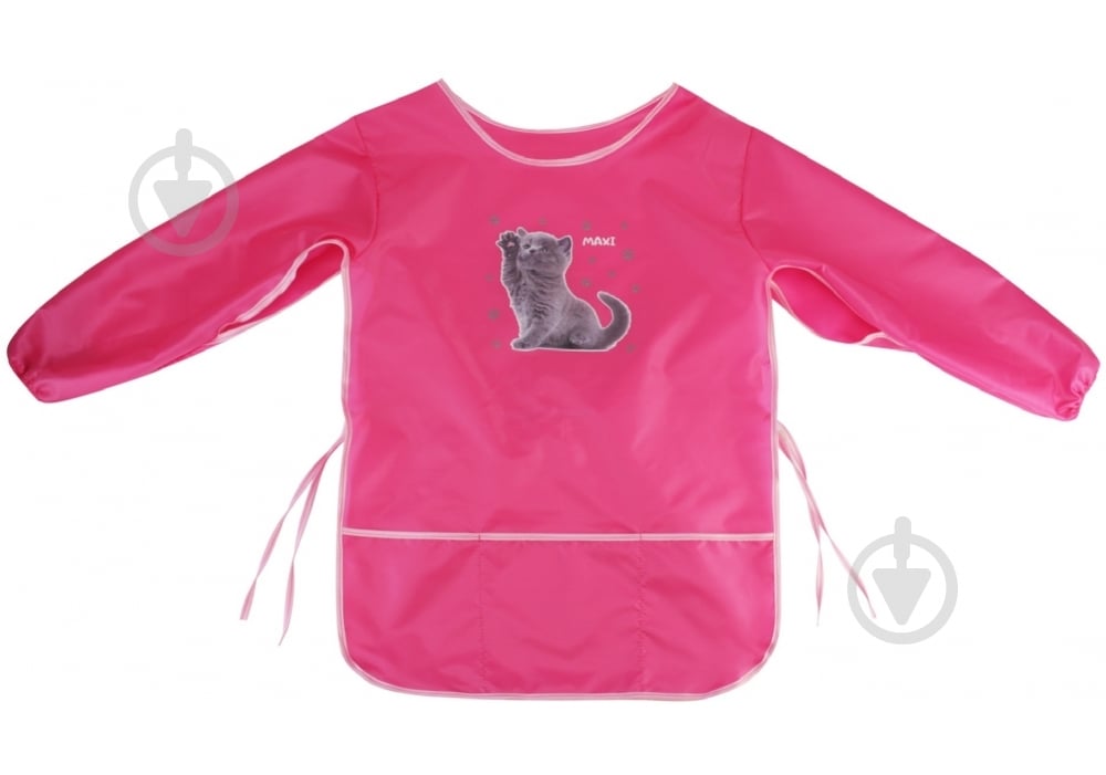 Фартук для творчества со спинкой и рукавами 58x41 см розовый MX61491-09 Maxi - фото 1 Фартук для творчества со спинкой и рукавами 58x41 см розовый MX61491-09 Maxi - фото 1