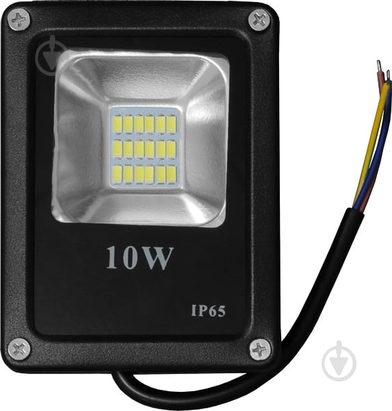 Прожектор Ecostrum LED 10 Вт IP65 черный - фото 1