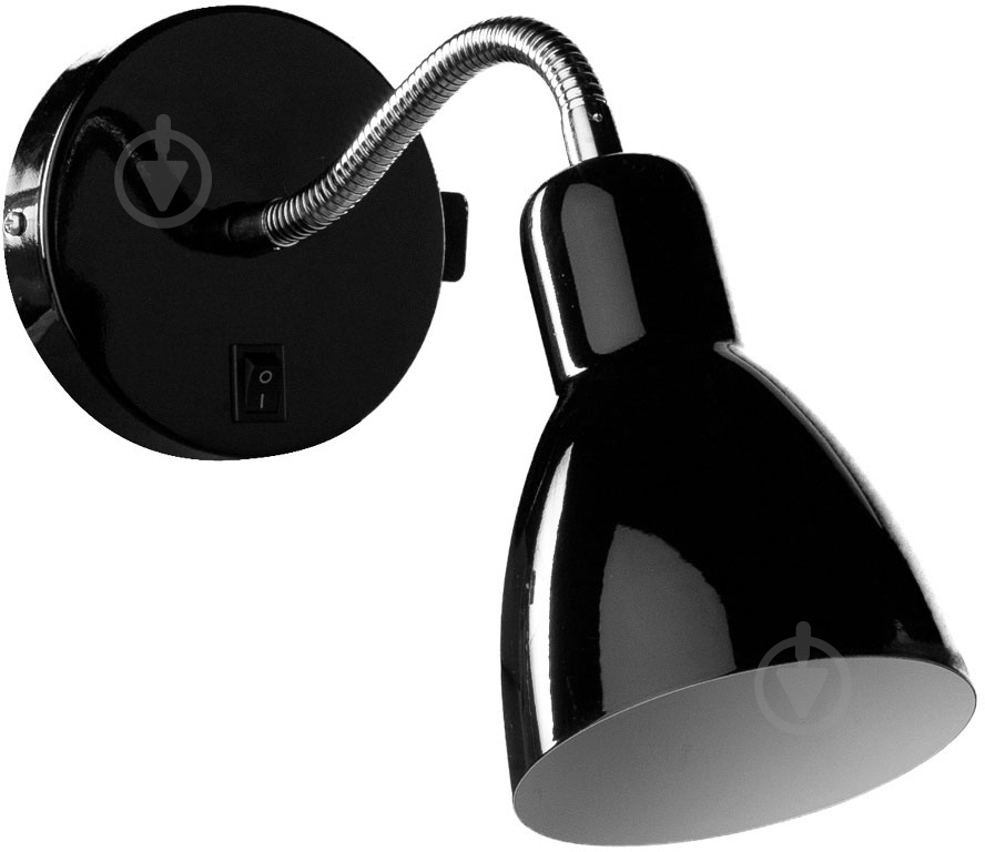 Бра Arte Lamp A1408AP-1BK Dorm 1x40 Вт E14 черный - фото 1