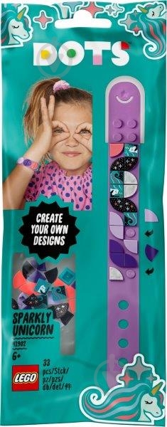 Конструктор LEGO Dots Браслет «Сверкающий единорог» 41902 - фото 1