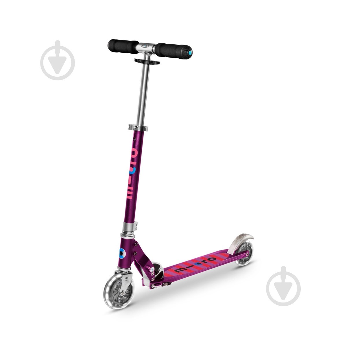 Самокат Micro Sprite LED фиолетовый SA0219 - фото 1