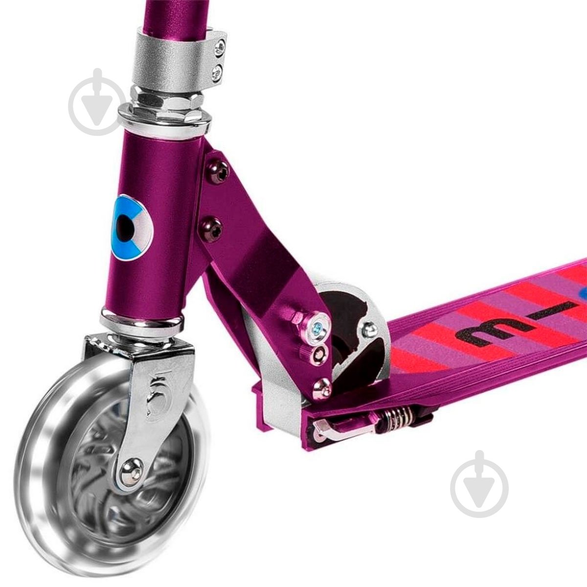 Самокат Micro Sprite LED фиолетовый SA0219 - фото 3