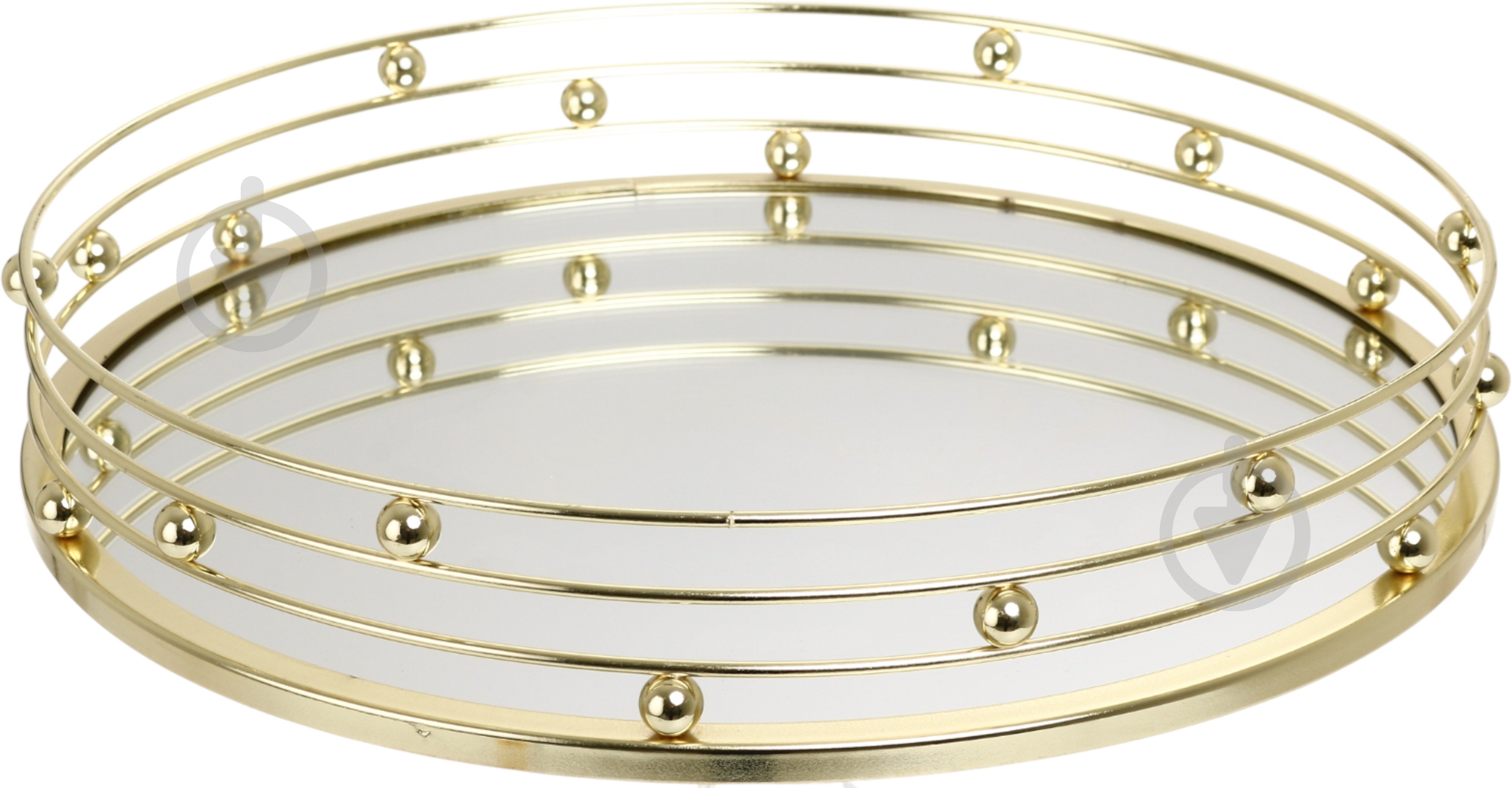 Поднос декоративный Sensio Luxtray 30х30х6 см см золотой - фото 1