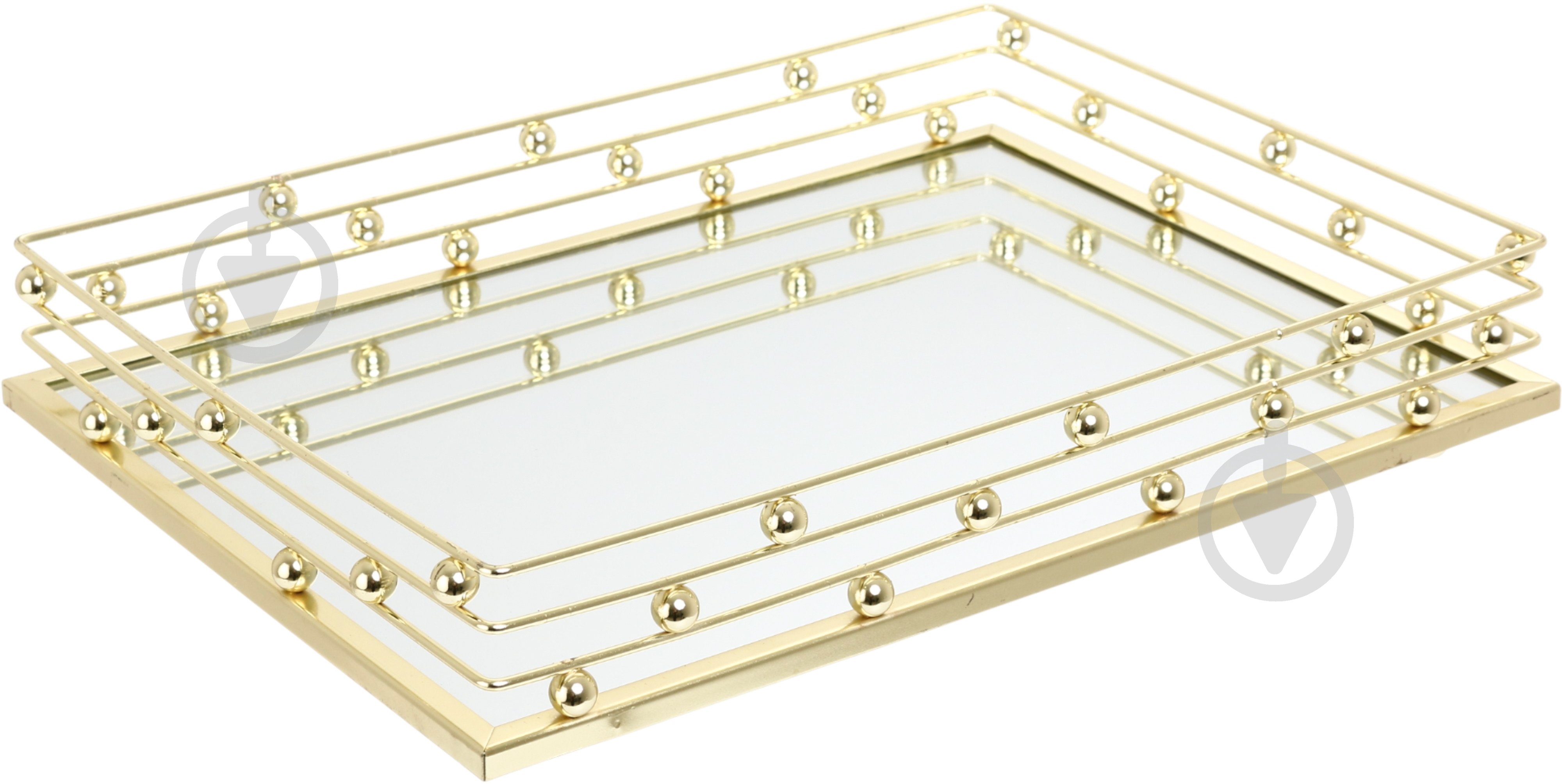 Таця декоративна Sensio Luxtray 35х25х6 см золотий - фото 1