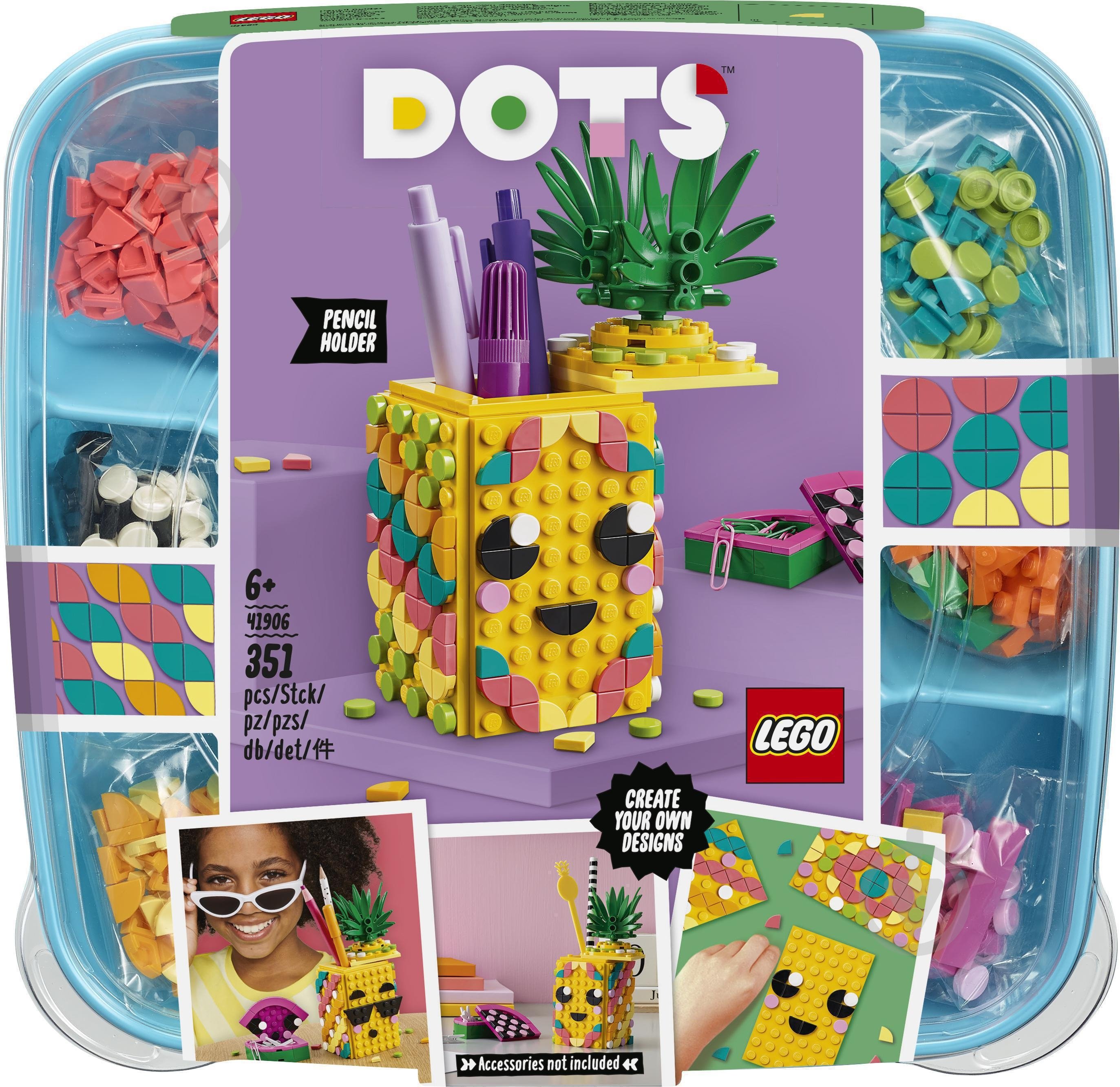 Конструктор LEGO Dots Подставка под карандаши «Ананас» 41906 - фото 1