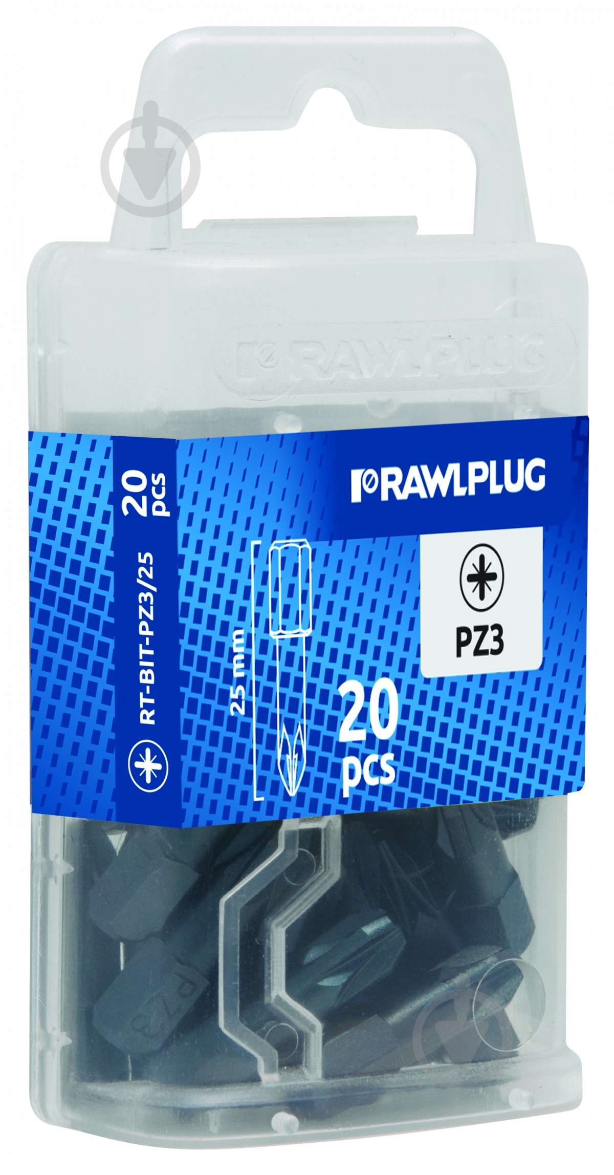 Набор бит Rawlplug PZ 2х25 20 шт. RT-BIT-PZ2/25 - фото 2 Набор бит Rawlplug PZ 2х25 20 шт. RT-BIT-PZ2/25 - фото 2