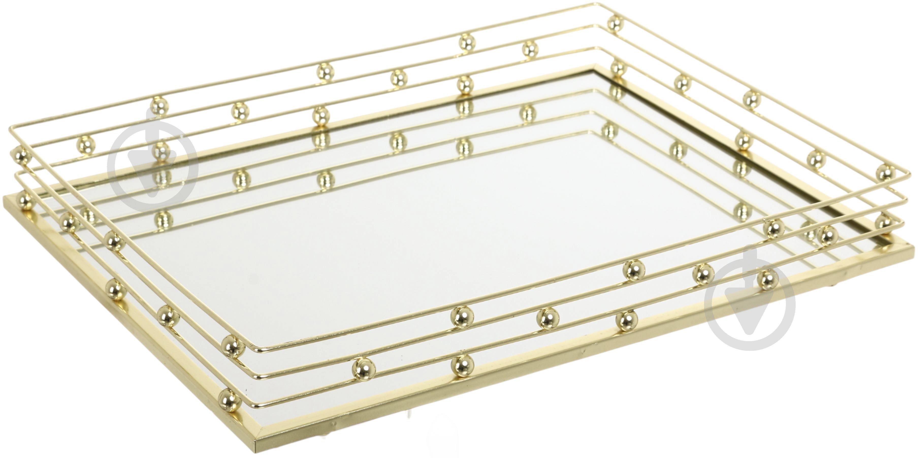 Поднос декоративный Sensio Luxtray 40х30х6 см золотой - фото 1